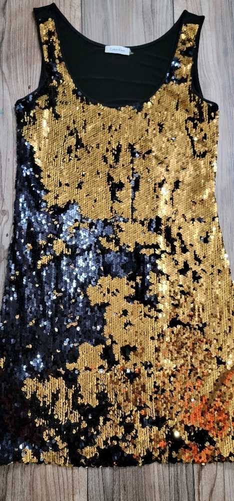 Calvin Klein Sequin Mesh dress